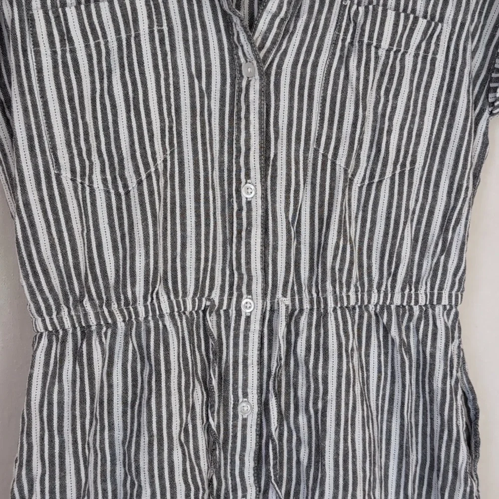 Japna Black and White Striped Dress - Picture 3 of 5